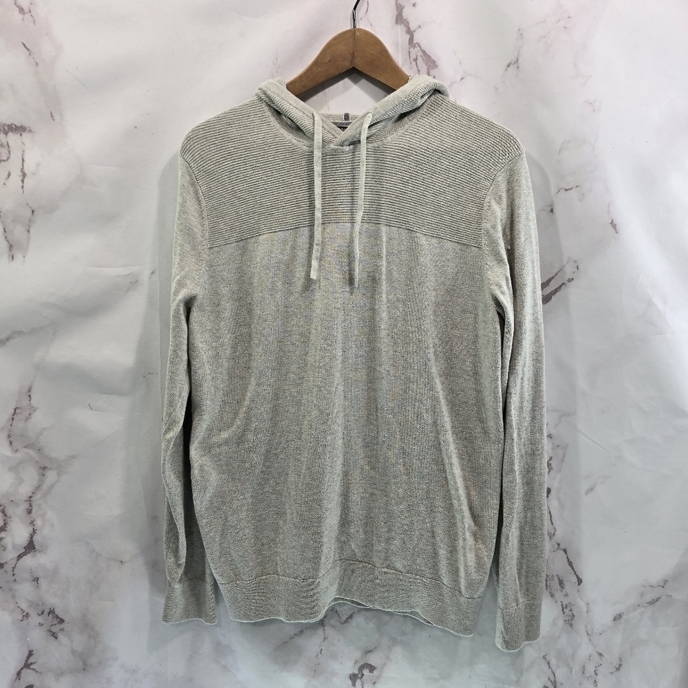 Banana Republic Hoodie Mens Medium Gray Pullover Lightweight Shirt